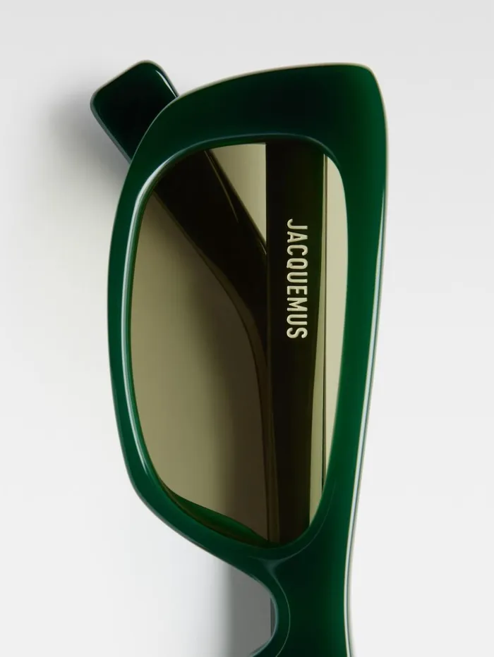 WomenMen Sunglasses JACQUEMUS The Capri Sunglasses Dark Green WomenMen Sunglasses JACQUEMUS The Capri Sunglasses Dark Green