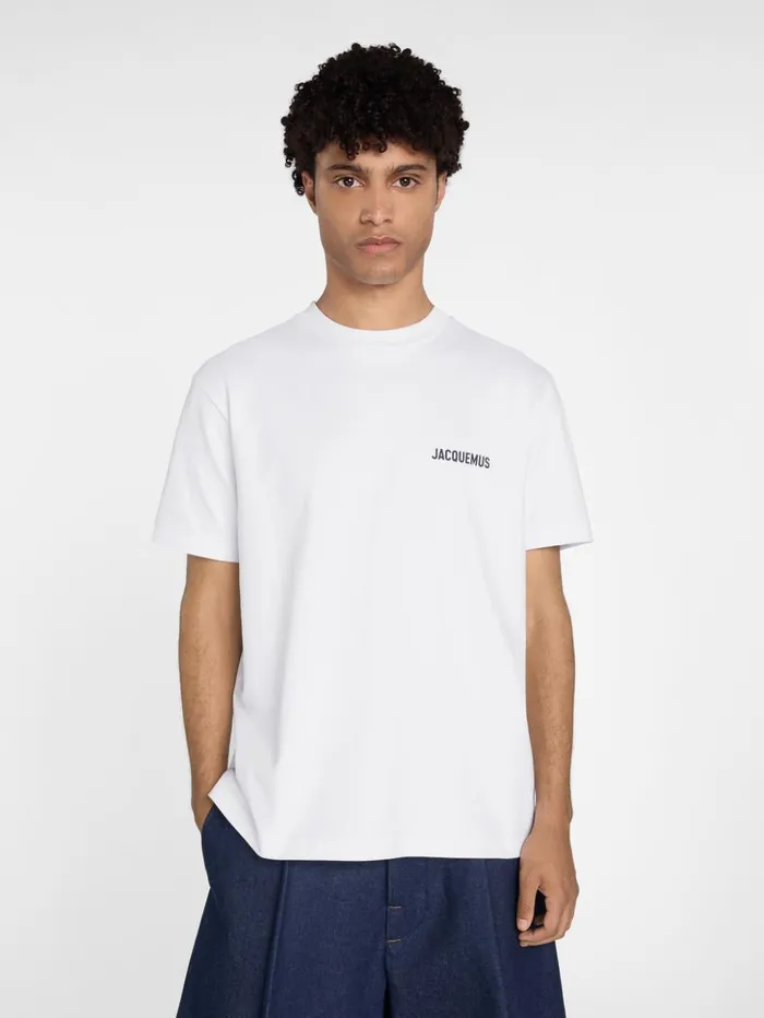 WomenMen Tshirts JACQUEMUS The Capri Address Tshirt Capri White