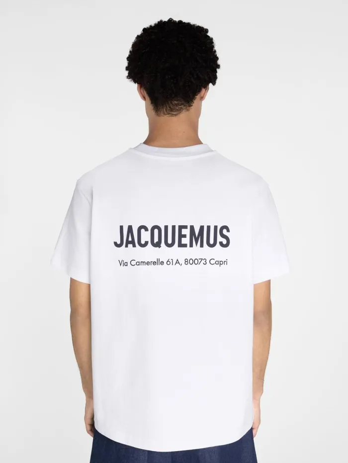 WomenMen Tshirts JACQUEMUS The Capri Address Tshirt Capri White WomenMen Tshirts JACQUEMUS The Capri Address Tshirt Capri White