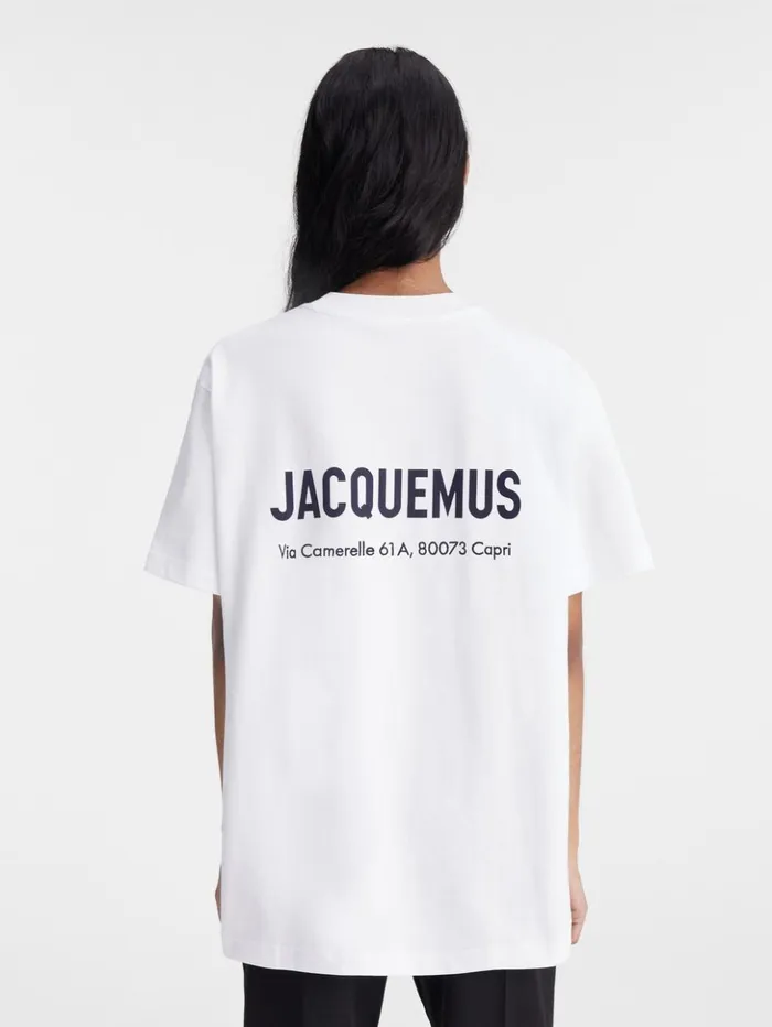 WomenMen Tshirts JACQUEMUS The Capri Address Tshirt Capri White WomenMen Tshirts JACQUEMUS The Capri Address Tshirt Capri White