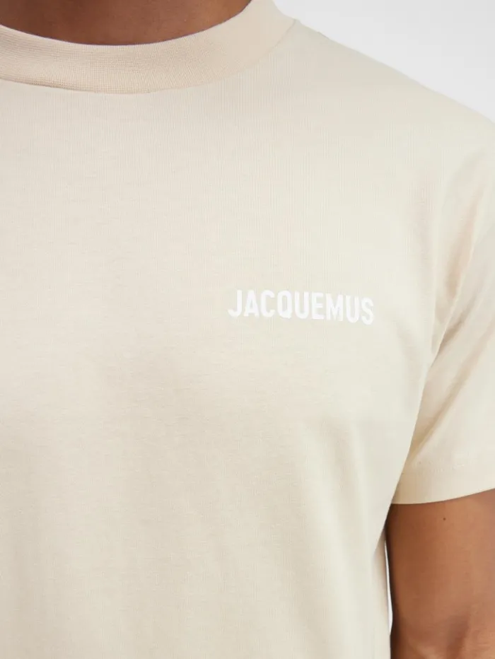 WomenMen Tshirts JACQUEMUS The Jacquemus Tshirt Light Beige WomenMen Tshirts JACQUEMUS The Jacquemus Tshirt Light Beige