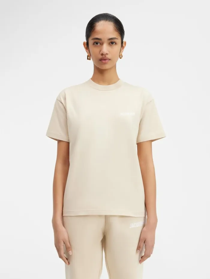 WomenMen Tshirts JACQUEMUS The Jacquemus Tshirt Light Beige WomenMen Tshirts JACQUEMUS The Jacquemus Tshirt Light Beige