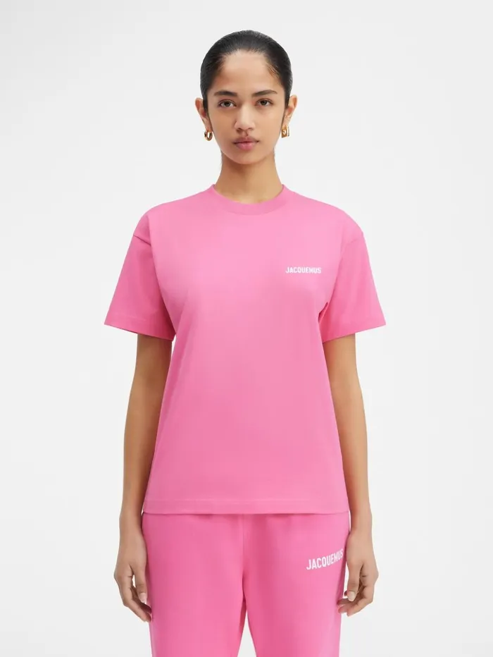 WomenMen Tshirts JACQUEMUS The Jacquemus Tshirt Pink WomenMen Tshirts JACQUEMUS The Jacquemus Tshirt Pink