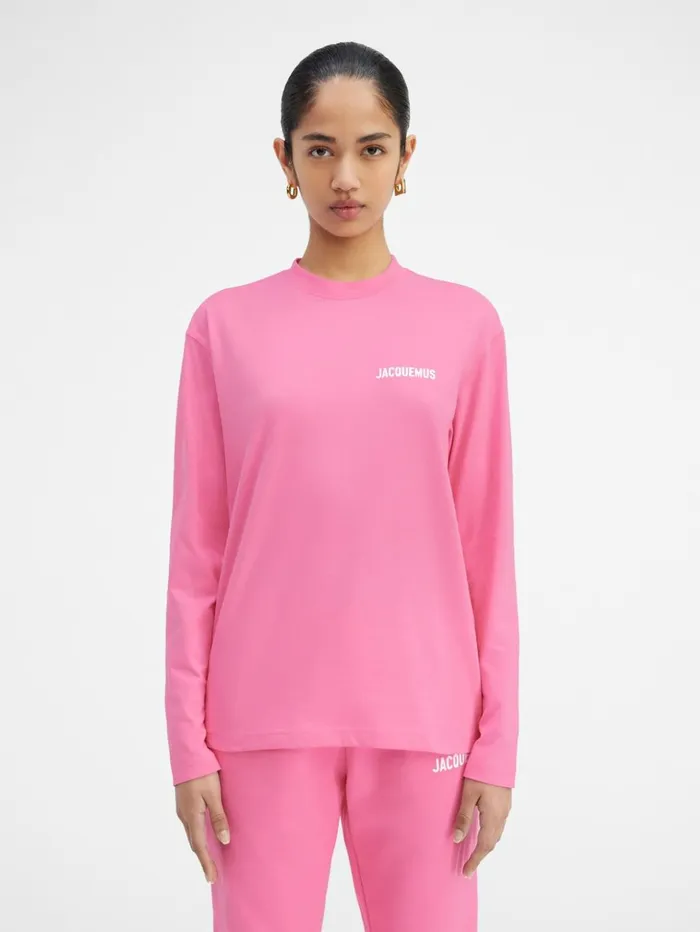 WomenMen Tshirts JACQUEMUS The Longsleeve Tshirt Pink WomenMen Tshirts JACQUEMUS The Longsleeve Tshirt Pink
