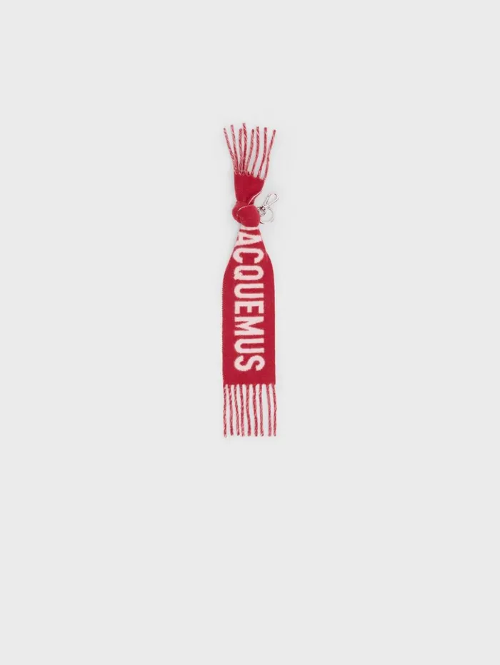 WomenMen Textile Accessories JACQUEMUS The charpe Keychain Red