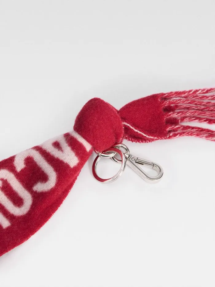 WomenMen Textile Accessories JACQUEMUS The charpe Keychain Red WomenMen Textile Accessories JACQUEMUS The charpe Keychain Red
