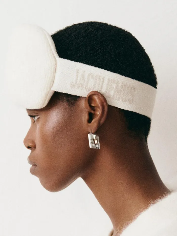 WomenMen Textile Accessories JACQUEMUS The Nuvola Mask Offwhite WomenMen Textile Accessories JACQUEMUS The Nuvola Mask Offwhite