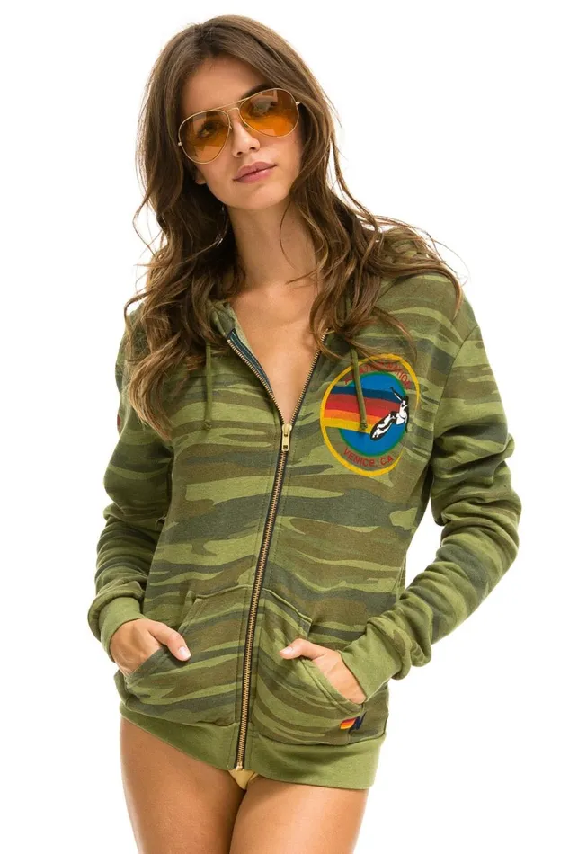 WomenMen Tops Aviator Nation AVIATOR NATION HOODIE 8211 CAMO