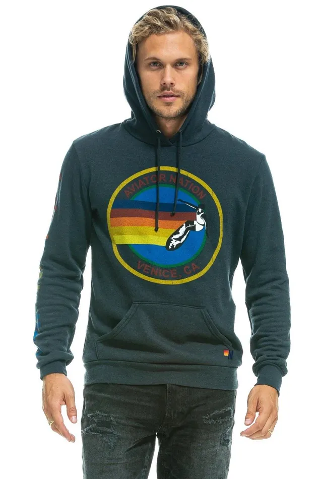 WomenMen Tops Aviator Nation AVIATOR NATION PULLOVER HOODIE 8211 CHARCOAL WomenMen Tops Aviator Nation AVIATOR NATION PULLOVER HOODIE 8211 CHARCOAL