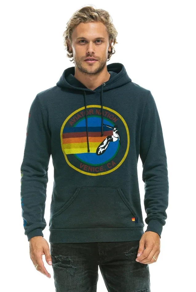 WomenMen Tops Aviator Nation AVIATOR NATION PULLOVER HOODIE 8211 CHARCOAL WomenMen Tops Aviator Nation AVIATOR NATION PULLOVER HOODIE 8211 CHARCOAL