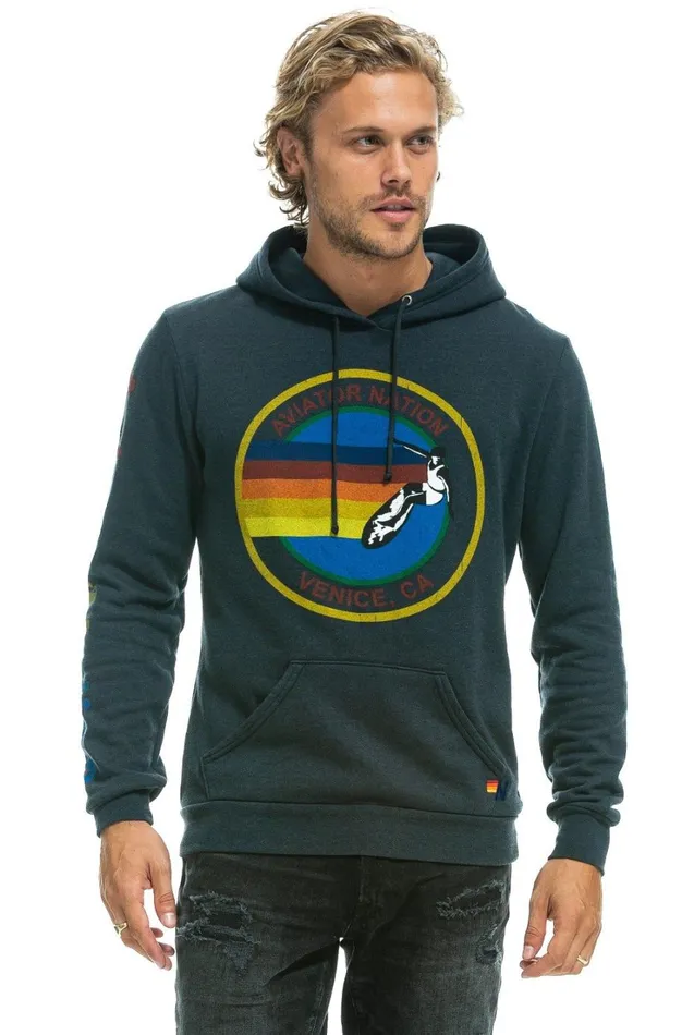 WomenMen Tops Aviator Nation AVIATOR NATION PULLOVER HOODIE 8211 CHARCOAL WomenMen Tops Aviator Nation AVIATOR NATION PULLOVER HOODIE 8211 CHARCOAL