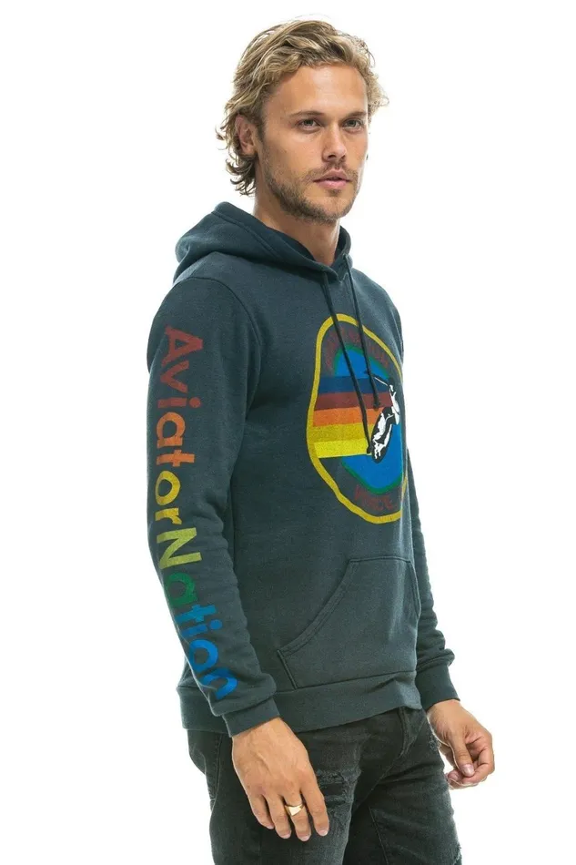 WomenMen Tops Aviator Nation AVIATOR NATION PULLOVER HOODIE 8211 CHARCOAL WomenMen Tops Aviator Nation AVIATOR NATION PULLOVER HOODIE 8211 CHARCOAL