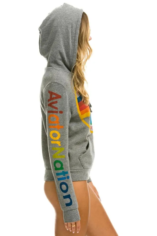 WomenMen Tops Aviator Nation AVIATOR NATION PULLOVER HOODIE 8211 HEATHER GREY WomenMen Tops Aviator Nation AVIATOR NATION PULLOVER HOODIE 8211 HEATHER GREY
