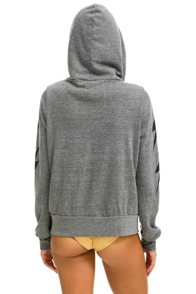 WomenMen Tops Aviator Nation BOLT 4 ZIP HOODIE 8211 HEATHER GREY WomenMen Tops Aviator Nation BOLT 4 ZIP HOODIE 8211 HEATHER GREY