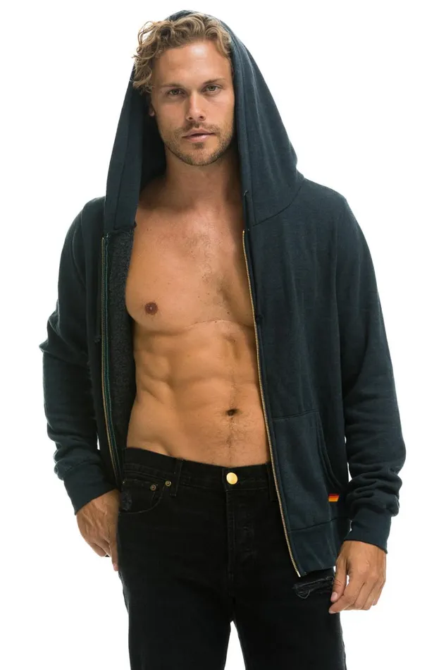 WomenMen Tops Aviator Nation BOLT HOODIE 8211 CHARCOAL WomenMen Tops Aviator Nation BOLT HOODIE 8211 CHARCOAL