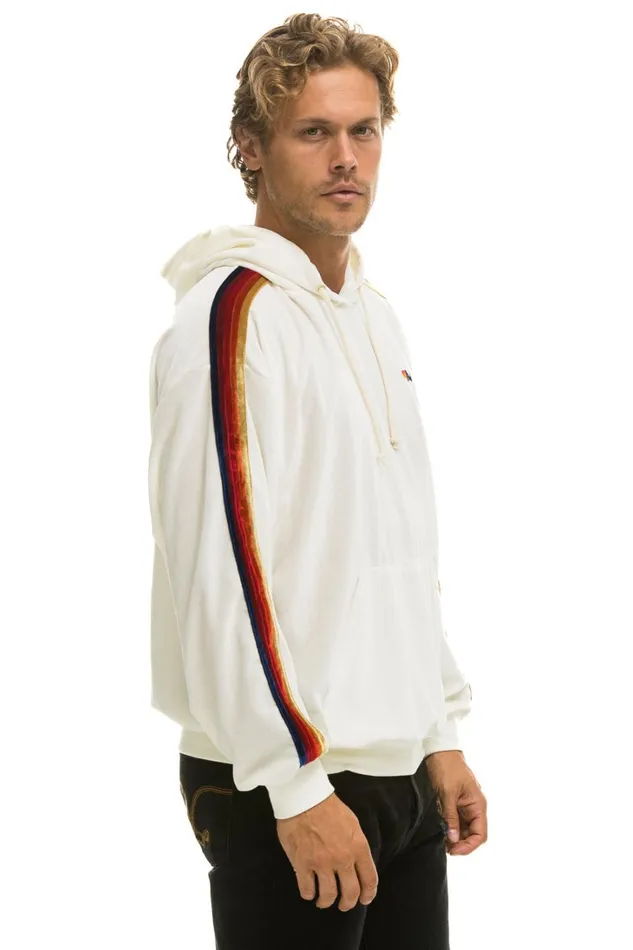 WomenMen Tops Aviator Nation CLASSIC VELVET RELAXED PULLOVER HOODIE 8211 WHITE WomenMen Tops Aviator Nation CLASSIC VELVET RELAXED PULLOVER HOODIE 8211 WHITE