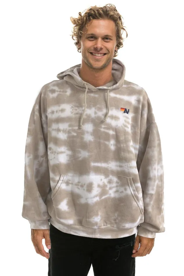WomenMen Tops Aviator Nation HAND DYED PULLOVER HOODIE RELAXED 8211 TIE DYE SAND WomenMen Tops Aviator Nation HAND DYED PULLOVER HOODIE RELAXED 8211 TIE DYE SAND