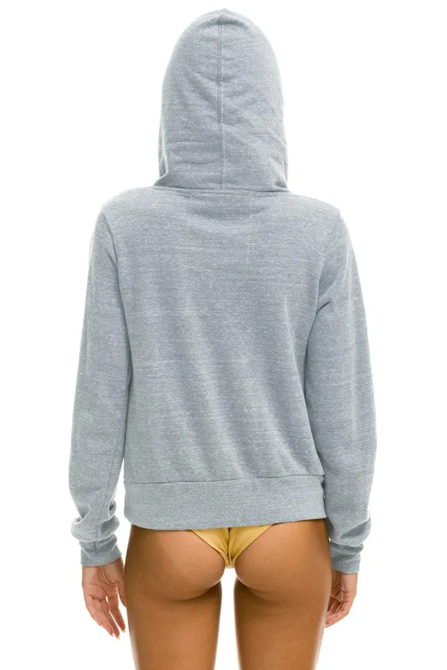 WomenMen Tops Aviator Nation NINJA PULLOVER HOODIE 8211 LIGHT GREY