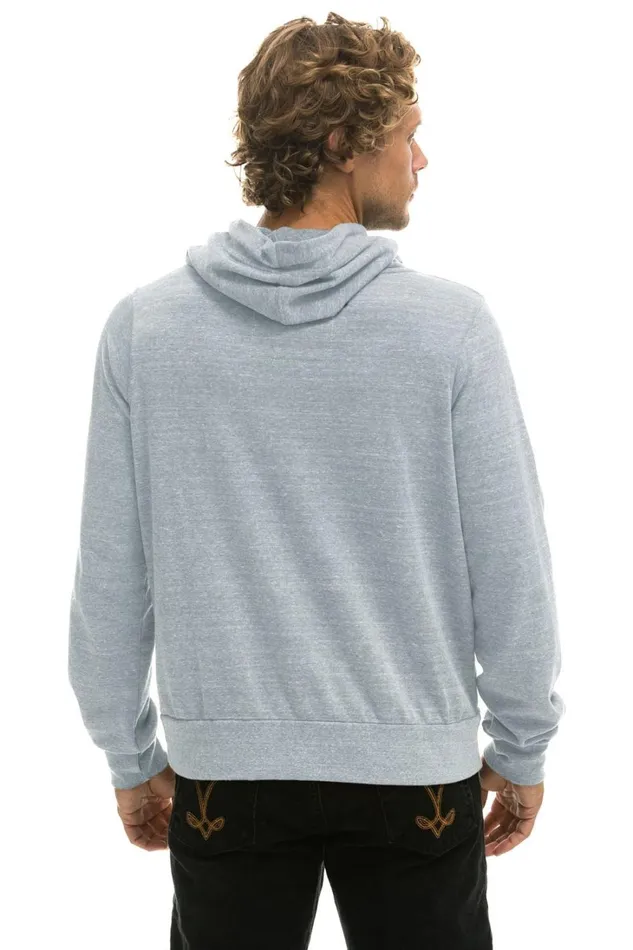 WomenMen Tops Aviator Nation NINJA PULLOVER HOODIE 8211 LIGHT GREY
