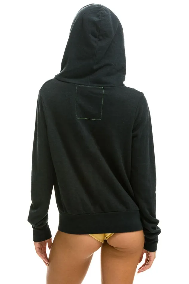 WomenMen Tops Aviator Nation RAINBOW HEART STITCH ZIP HOODIE 8211 CHARCOAL WomenMen Tops Aviator Nation RAINBOW HEART STITCH ZIP HOODIE 8211 CHARCOAL