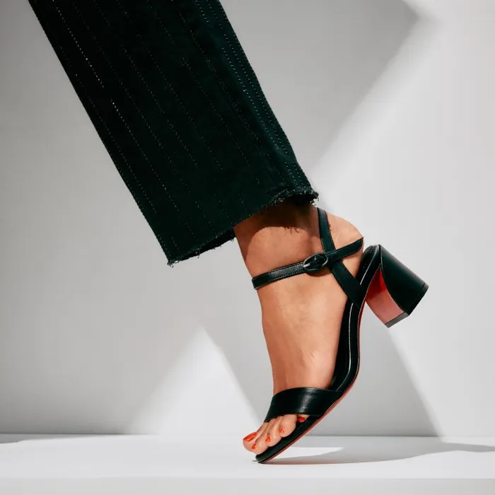 Women Miss Jane Sandal 55mm Sandals 8211 Nappa Leather 8211 Black Christian Louboutin Sandals and Slides Women Miss Jane Sandal 55mm Sandals 8211 Nappa Leather 8211 Black Christian Louboutin Sandals and Slides