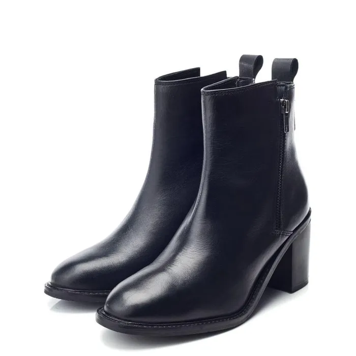 Women Moda In Pelle Black Boots Bsoleful BMolly Black Leather