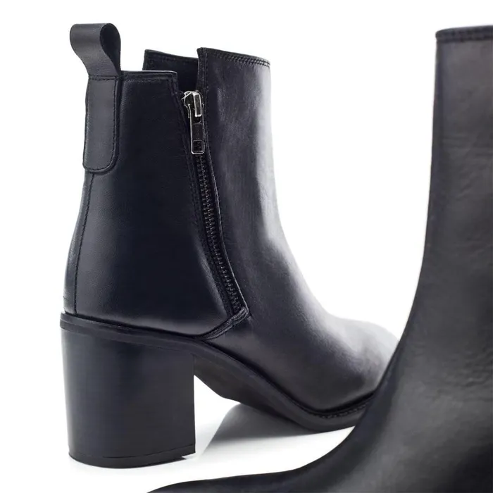 Women Moda In Pelle Black Boots Bsoleful BMolly Black Leather