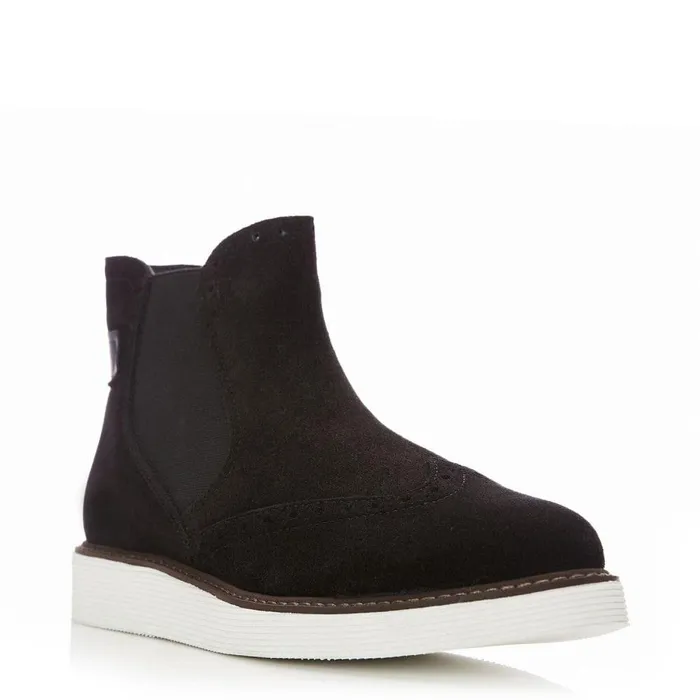 Women Moda In Pelle Black Boots Cheena Black Suede