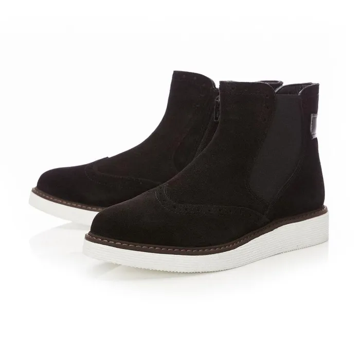 Women Moda In Pelle Black Boots Cheena Black Suede
