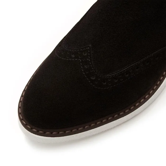 Women Moda In Pelle Black Boots Cheena Black Suede