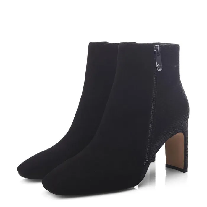 Women Moda In Pelle Black Boots Kyrye Black Suede