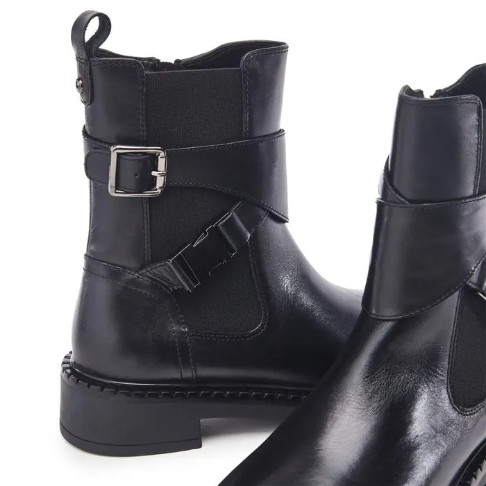 Women Moda In Pelle Black Boots Piorro Black Leather