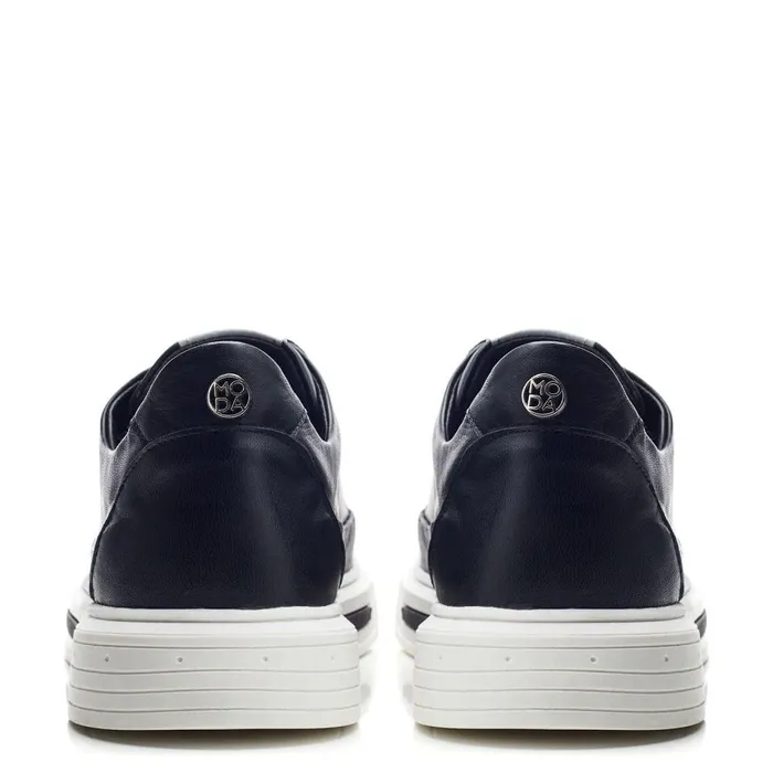 Women Moda In Pelle Black Trainers Bailiee Black Leather