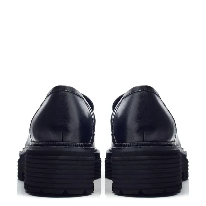 Women Moda In Pelle Casual Shoes Bsoleful BJetter Black Leather