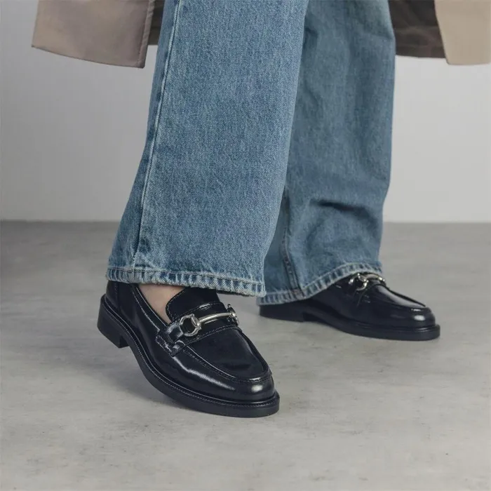 Women Moda In Pelle Casual Shoes Estephe Black Patent Leather