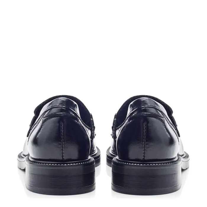 Women Moda In Pelle Casual Shoes Estephe Black Patent Leather