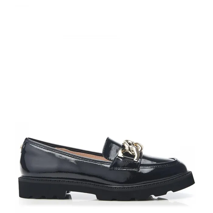 Women Moda In Pelle Casual Shoes Evella Black Patent