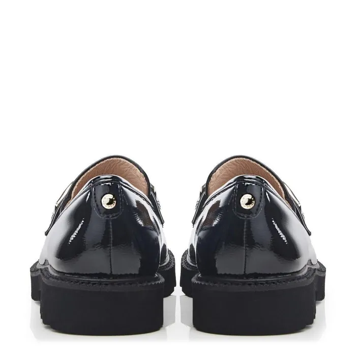 Women Moda In Pelle Casual Shoes Evella Black Patent