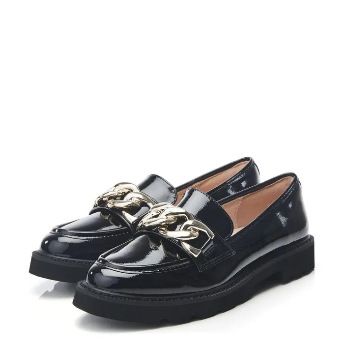 Women Moda In Pelle Casual Shoes Evella Black Patent