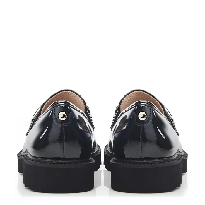 Women Moda In Pelle Casual Shoes Evella Black Patent