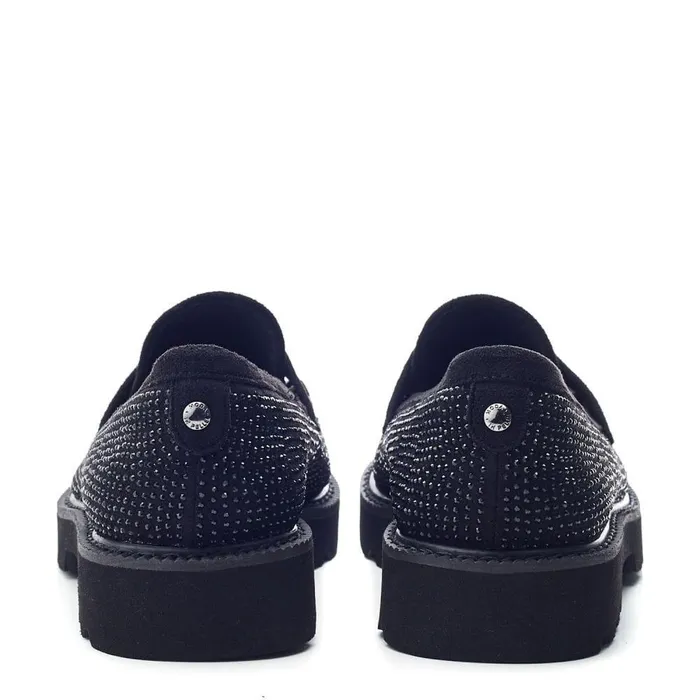 Women Moda In Pelle Casual Shoes Evony Jet Black Alcantara