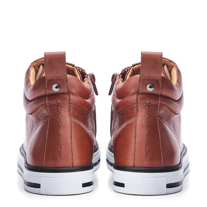 Women Moda In Pelle Casual Trainers Aleize Tan Leather