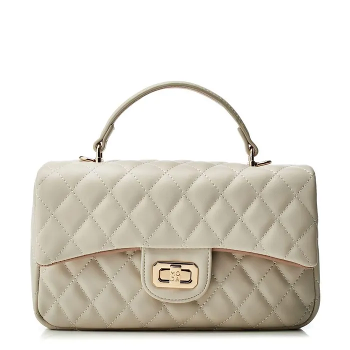 Women Moda In Pelle Clutch Bags Sabrina Bag Off White Porvair