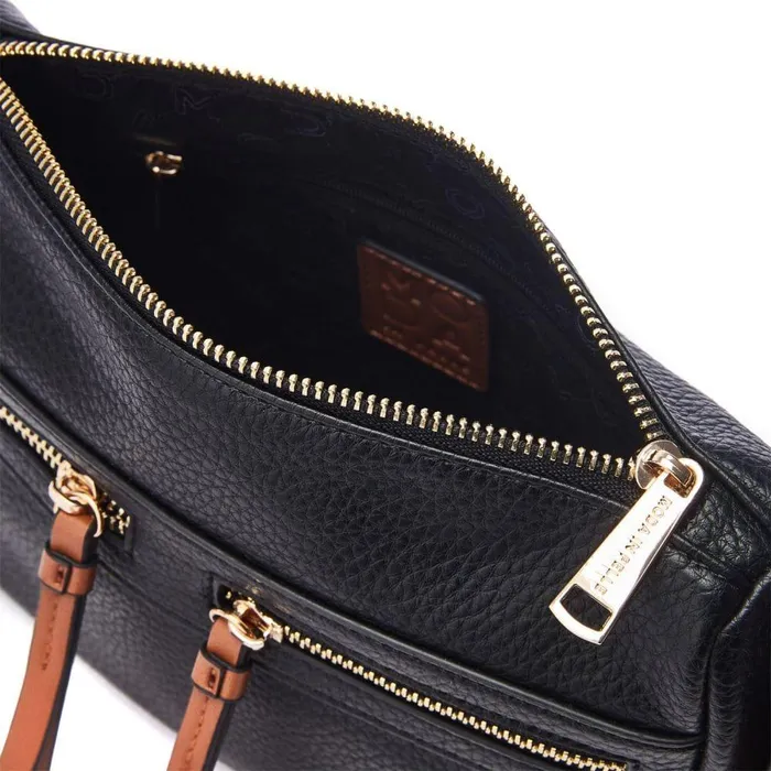 Women Moda In Pelle Crossbody Bags Alex Bag Black Porvair