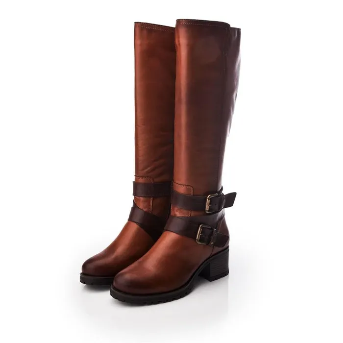 Women Moda In Pelle Heeled And Wedge Boots Hadleigh Tan Leather Women Moda In Pelle Heeled And Wedge Boots Hadleigh Tan Leather