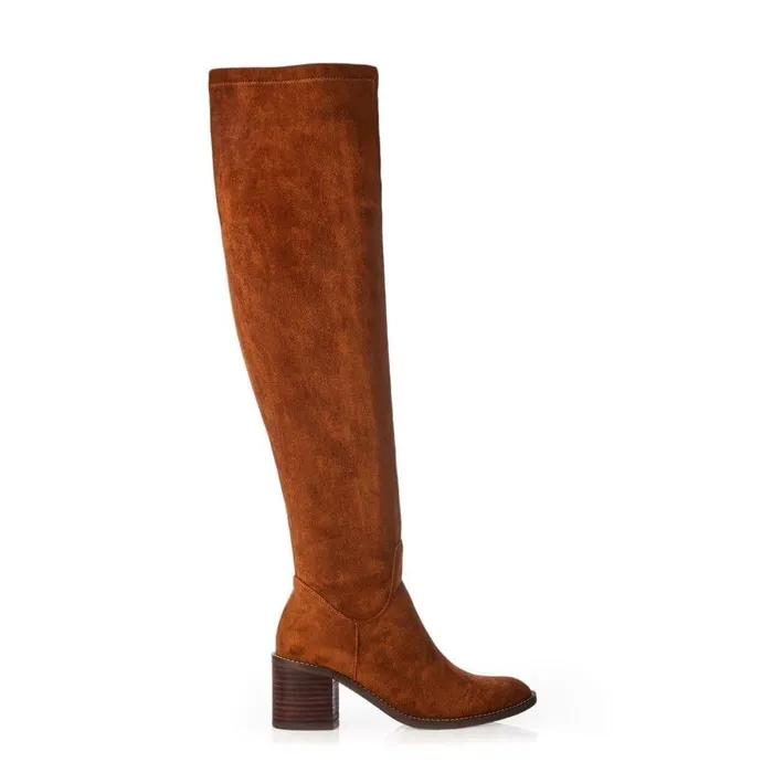 Women Moda In Pelle Heeled And Wedge Boots Sarianne Tan Alcantara