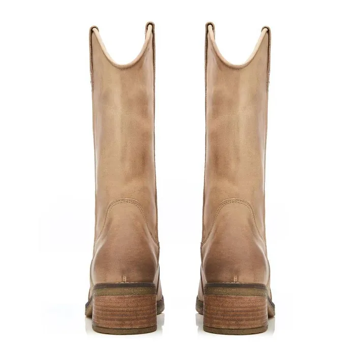 Women Moda In Pelle MidCalf Boots Dana Taupe Nubuck