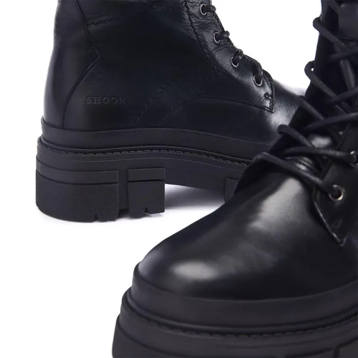 Women Moda In Pelle MidCalf Boots Shoon Sh Ocker Black Leather Women Moda In Pelle MidCalf Boots Shoon Sh Ocker Black Leather