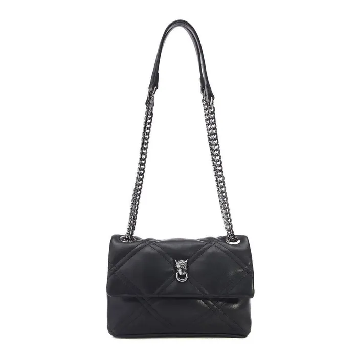 Women Moda In Pelle Shoulder Bags Ellie Bag Black Porvair