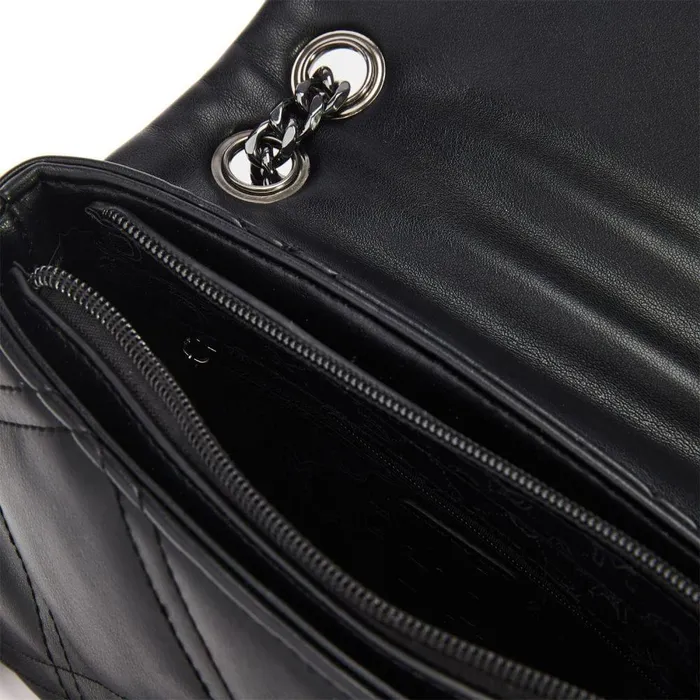 Women Moda In Pelle Shoulder Bags Ellie Bag Black Porvair